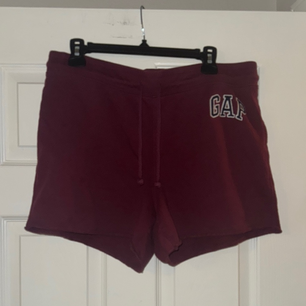 GAP Red Athletic Shorts Soft Fabric Elastic Waistband